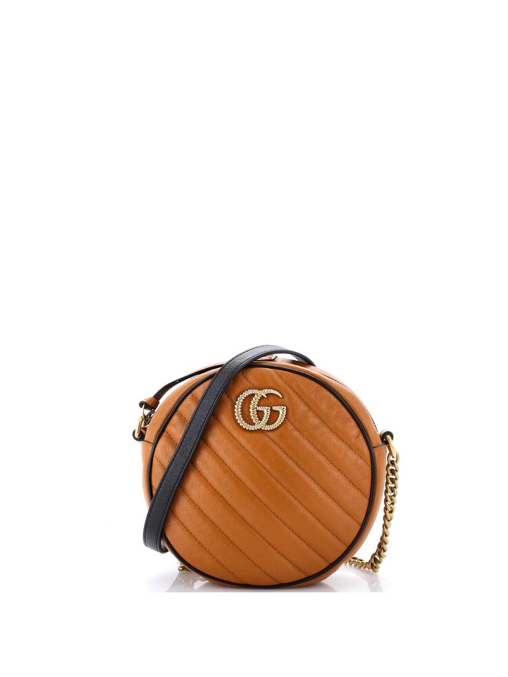 Gucci Gg Marmont Round Shoulder Bag #370264G11B